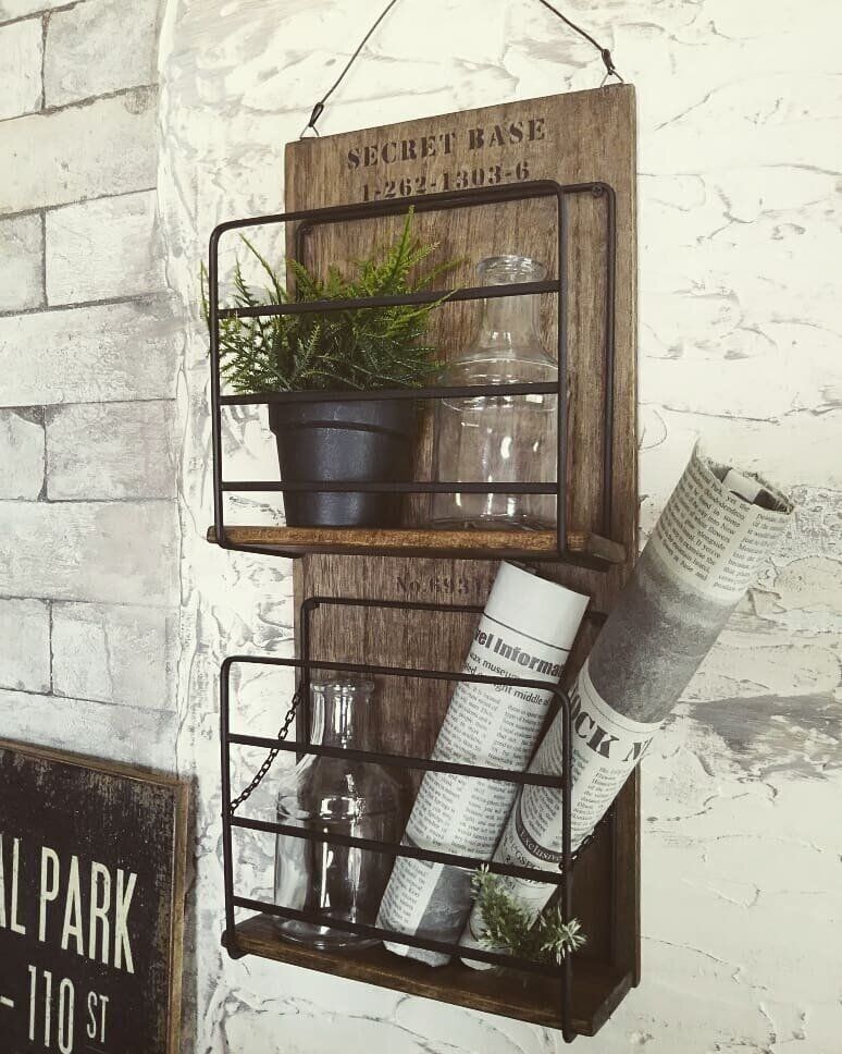 【セリア】アイアン風レターラックに大変身