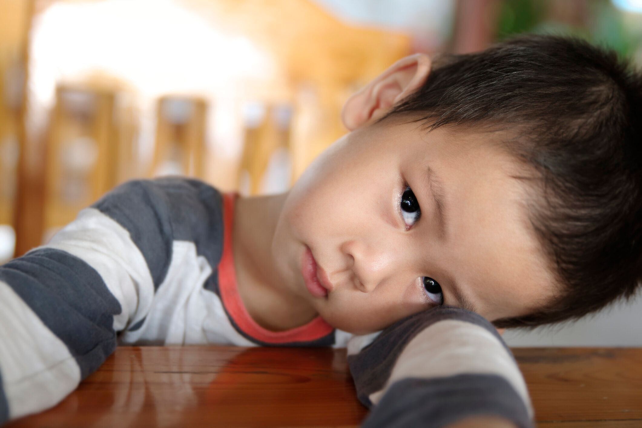 お子様に獰猛な顔