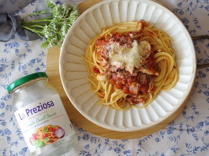 【カルディ】あのトマト缶のパスタソース知ってる?4人家族にちょうどいいボリューム感で家計に大助かり