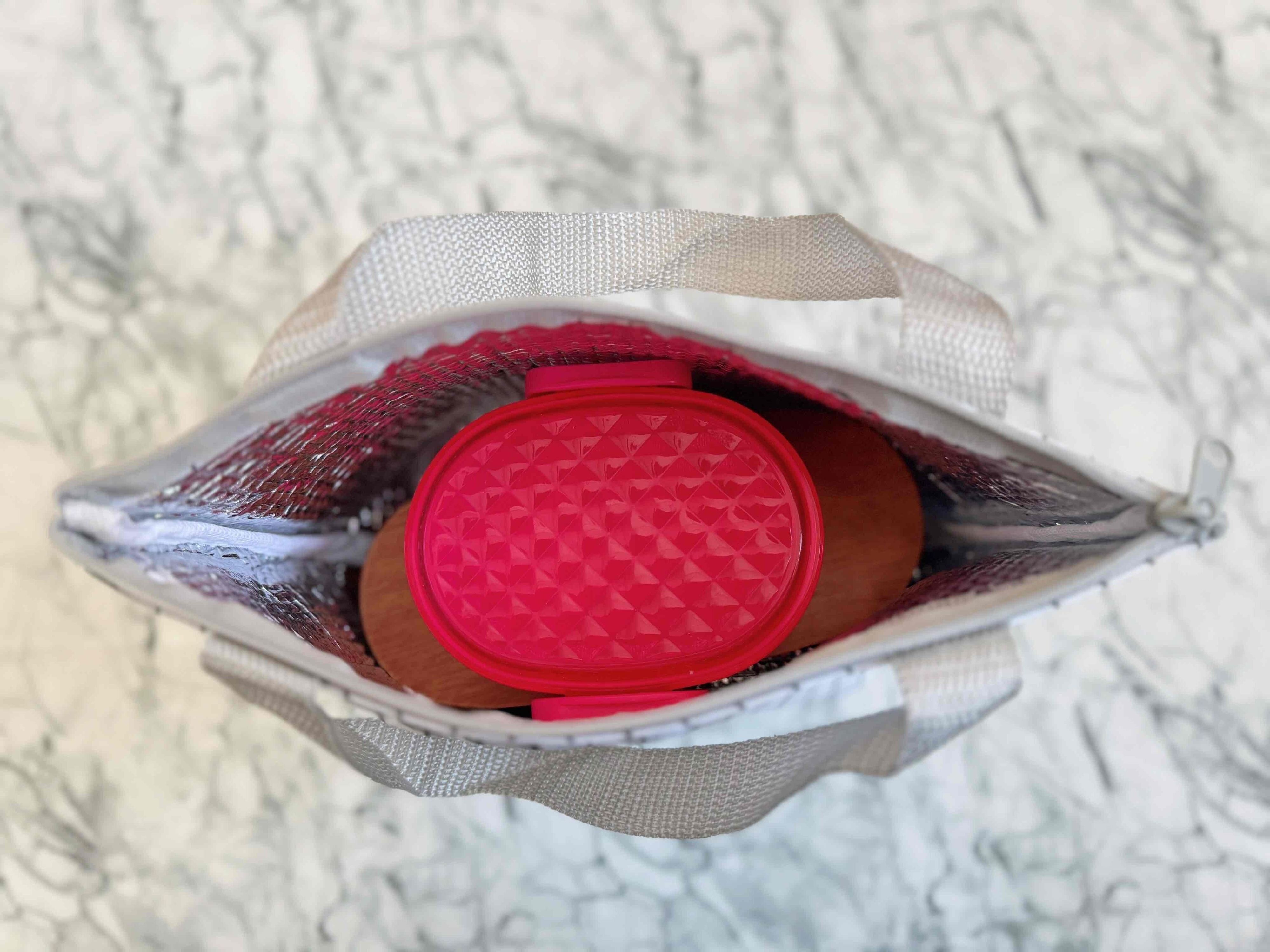 3．アルミランチトートバッグ(グラフチェック)