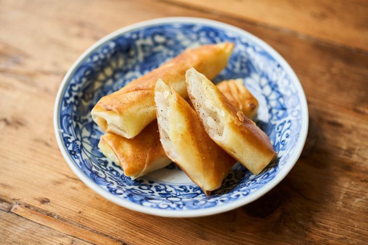 新玉ねぎの春巻き