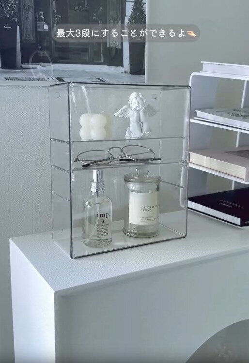 【ダイソー】仕切り板付きで最大3段にすることが可能