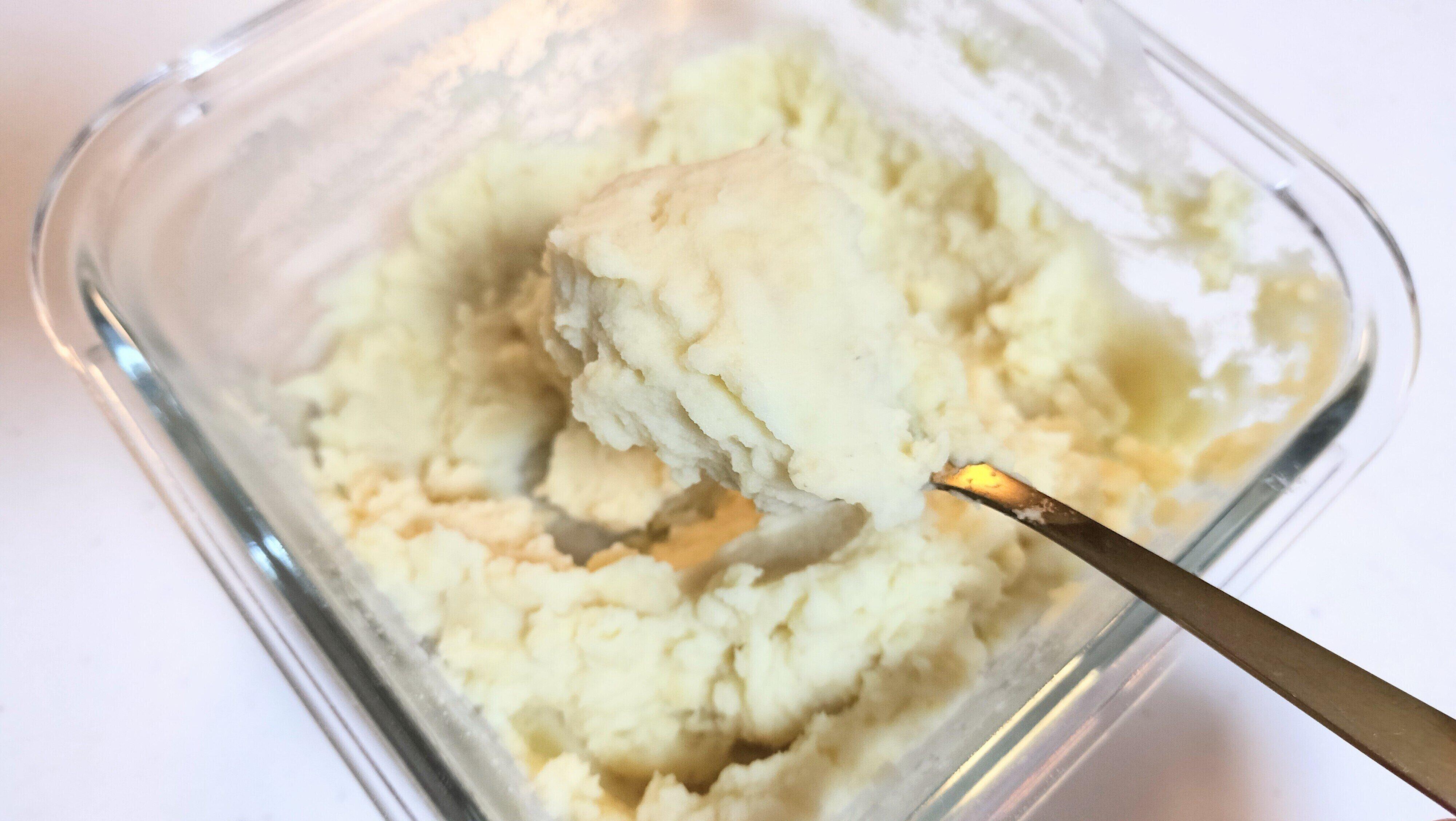 もたっとした程よいやわらかさのマッシュポテト