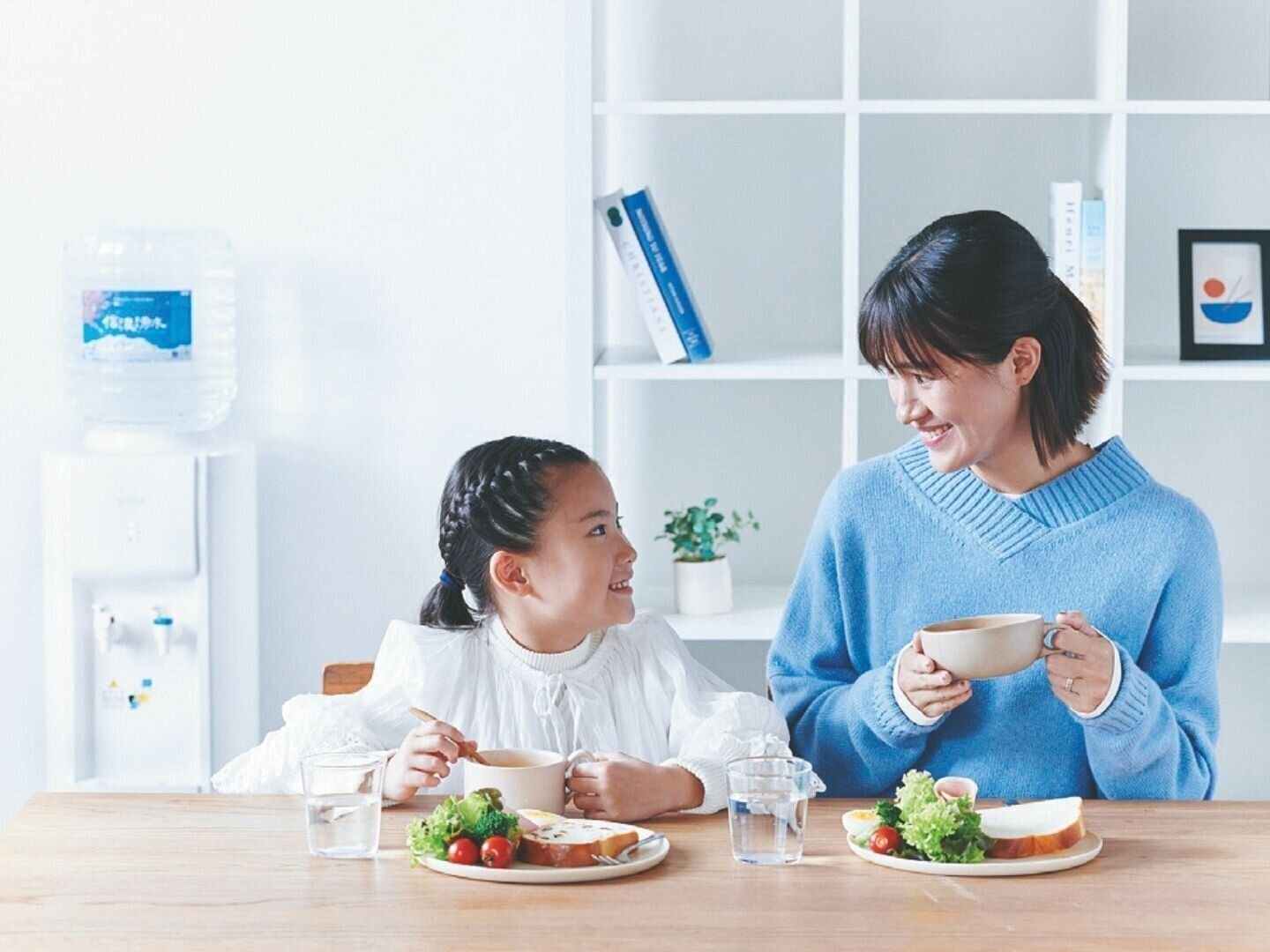 7:30　いつでもお湯が使えるから、温かいスープもすぐ作れる