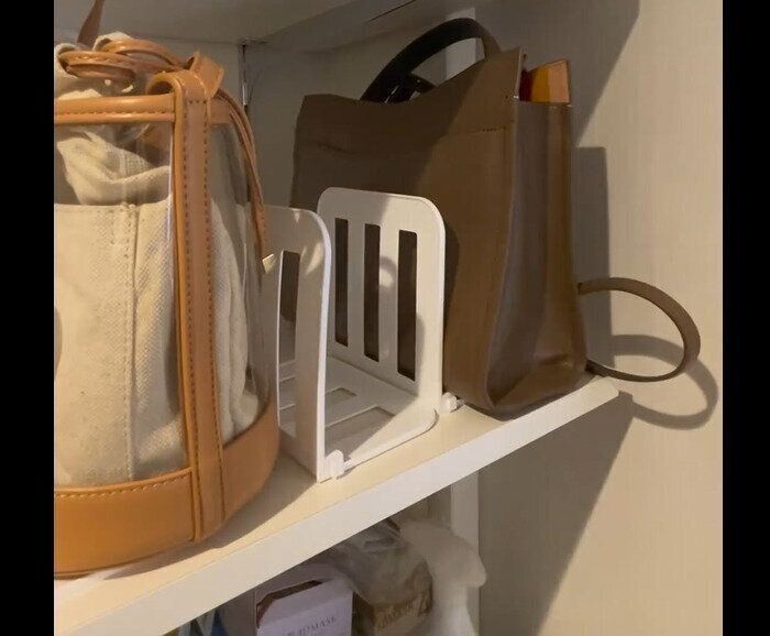 【セリア】型崩れ防げる！仕切りスタンド