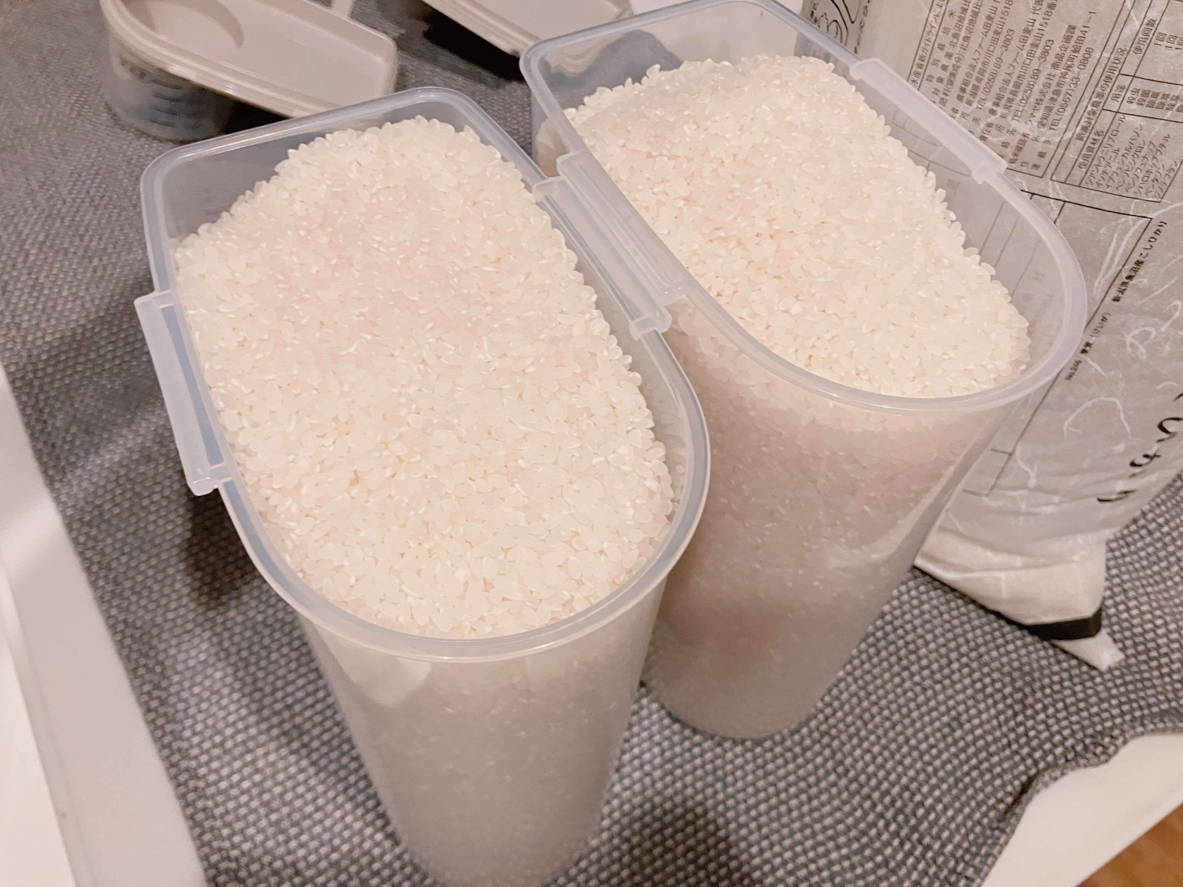 米びつ詰め替え