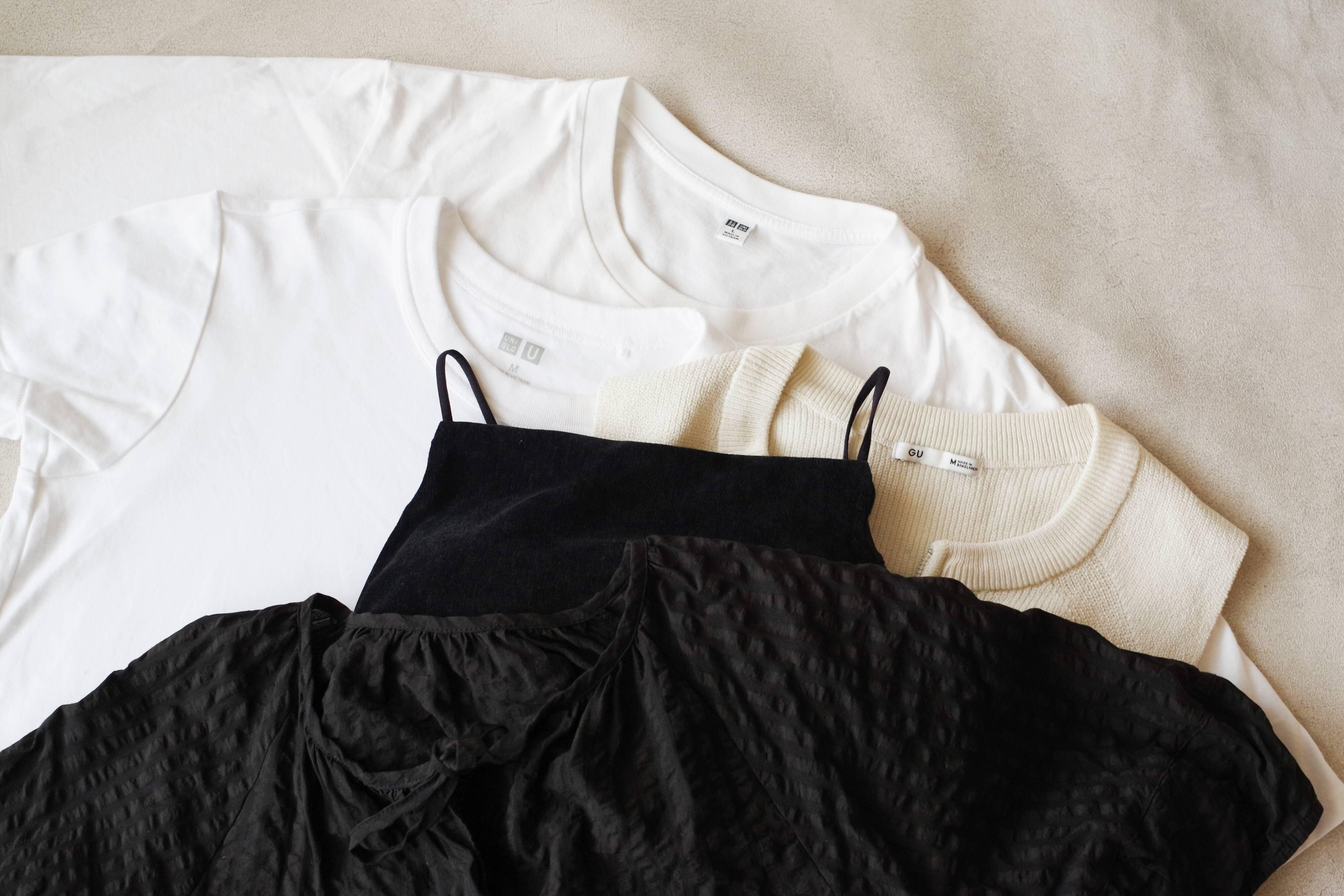 「迷ったら定番カラーを買って！」1枚買えば長く着回せる【ユニクロ＆ＧＵ】の白＆黒アイテム