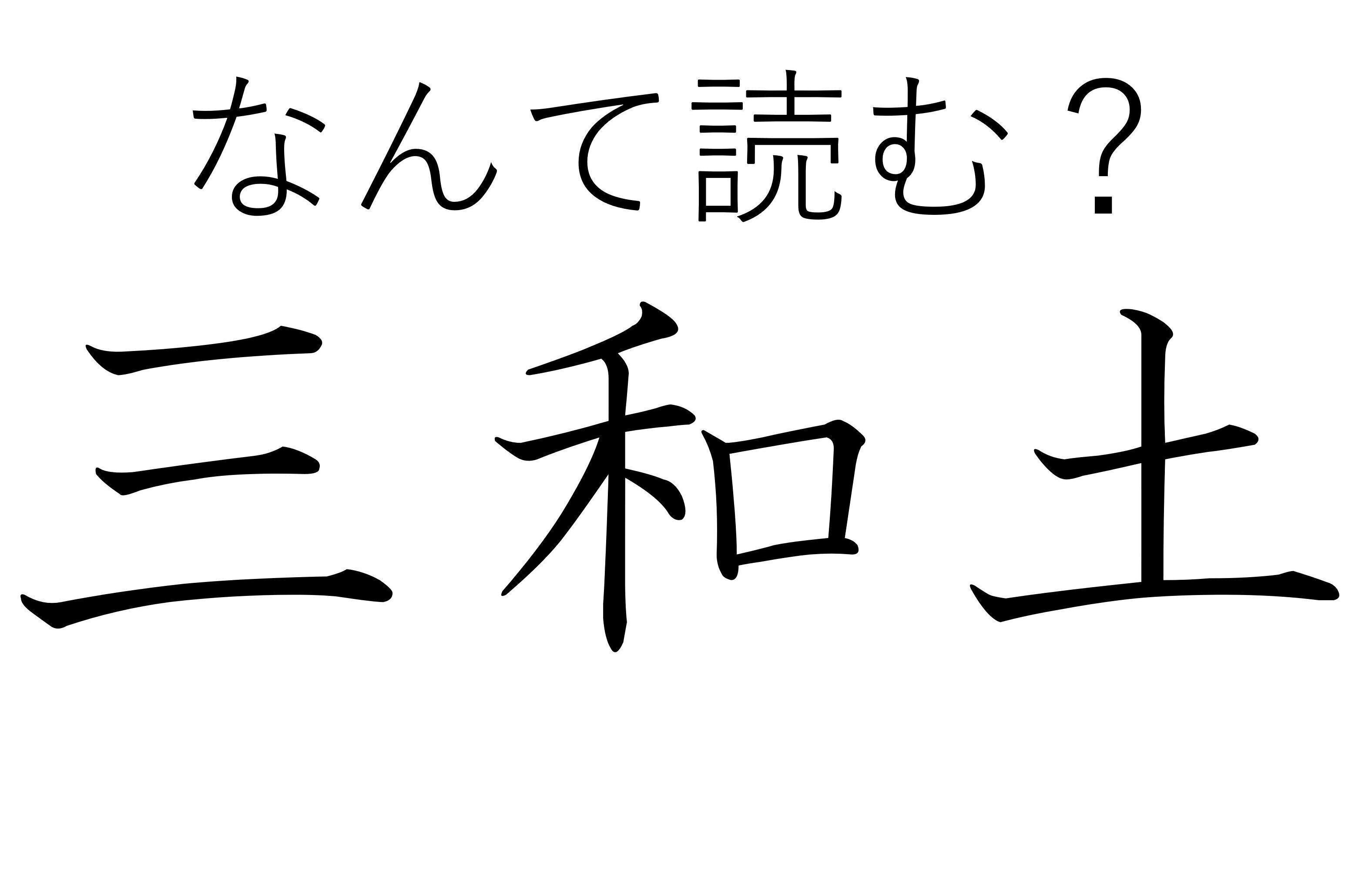 職人さんがいい仕事していますね！「三和土」はなんて読む？