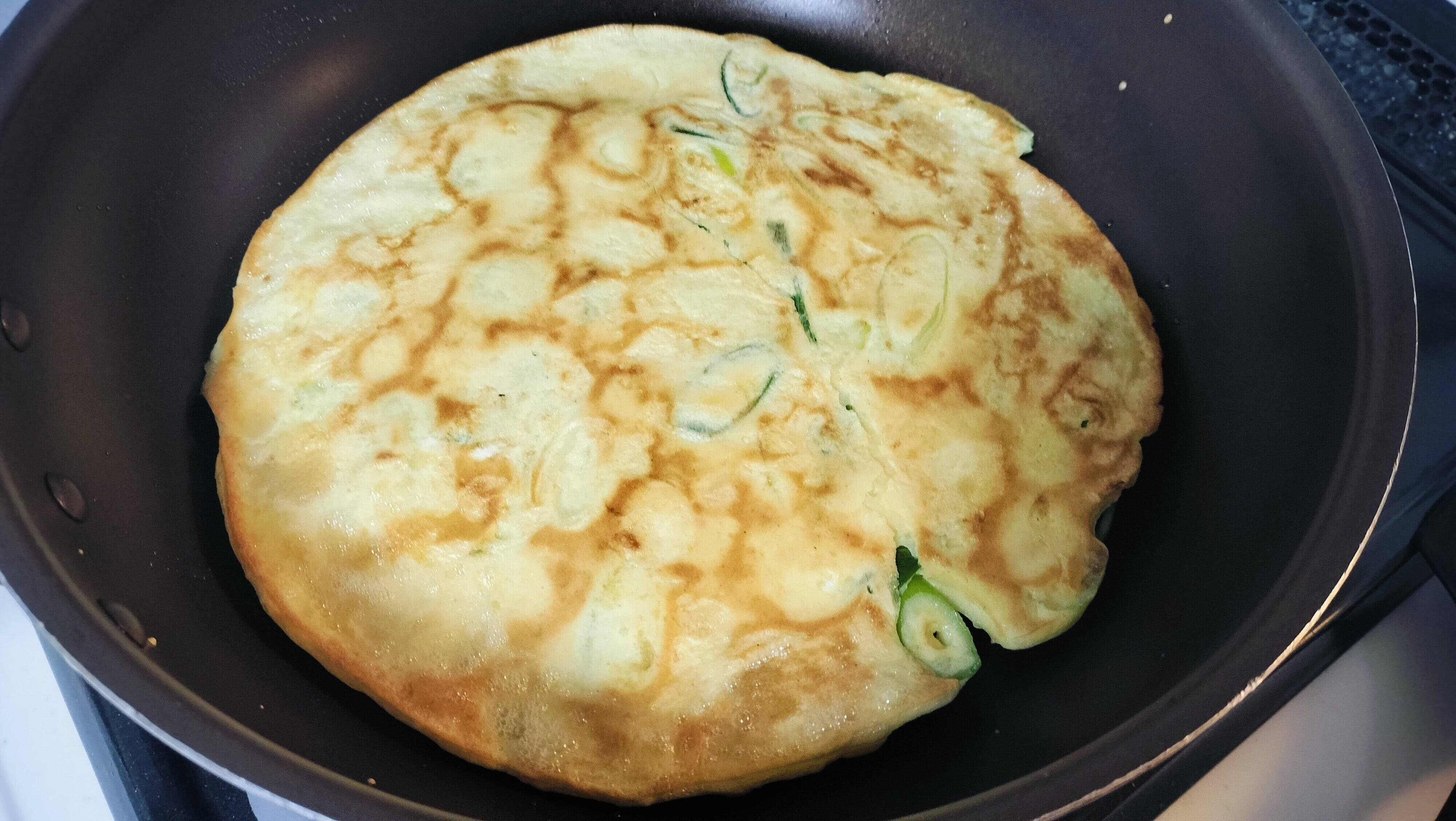 焼色がついたねぎチヂミ