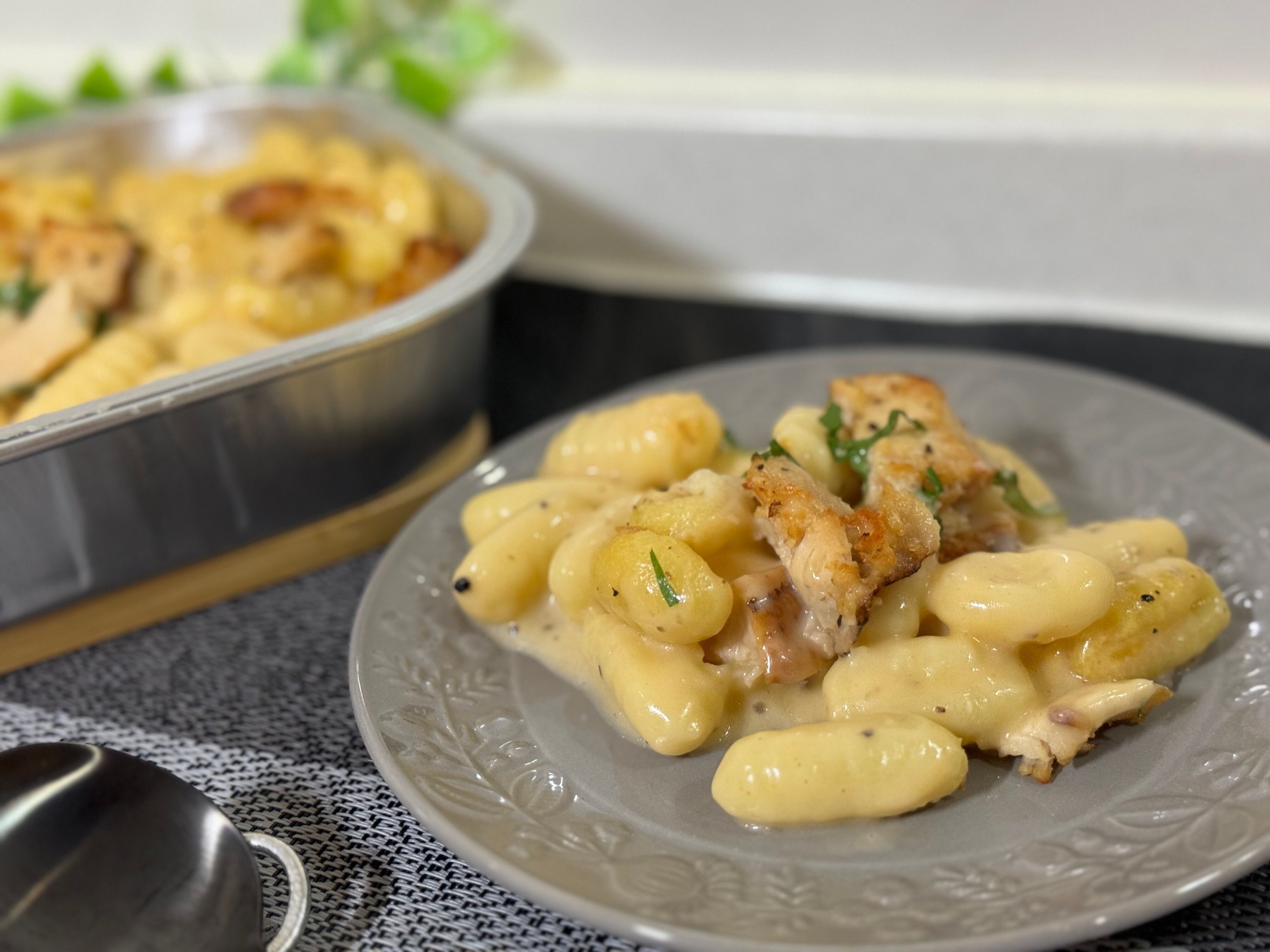 コストコ　トリュフチキンニョッキ 　盛り付け