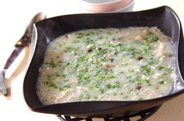 オートミールのアサリ粥