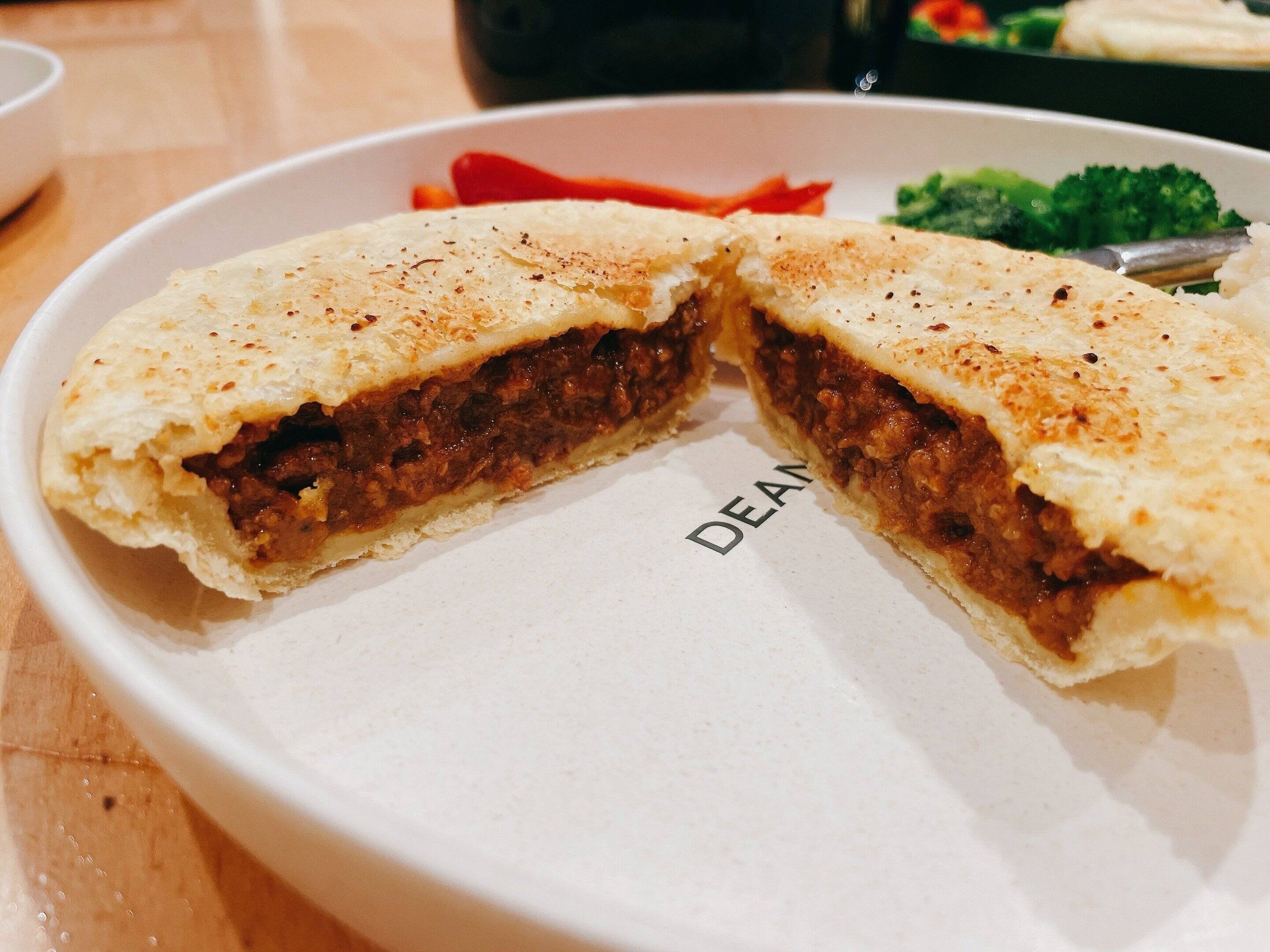 ミートパイの断面図