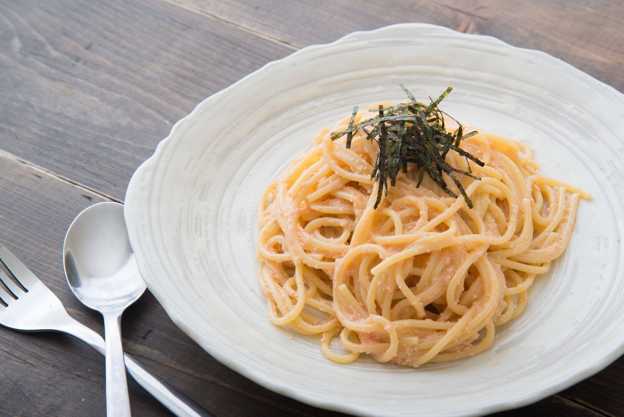 日本のたらこスパゲッティ