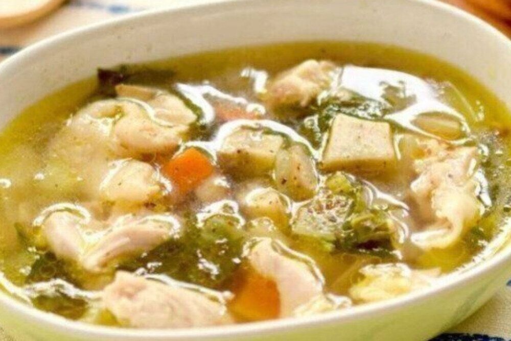 香味野菜たっぷりのチキンブロス