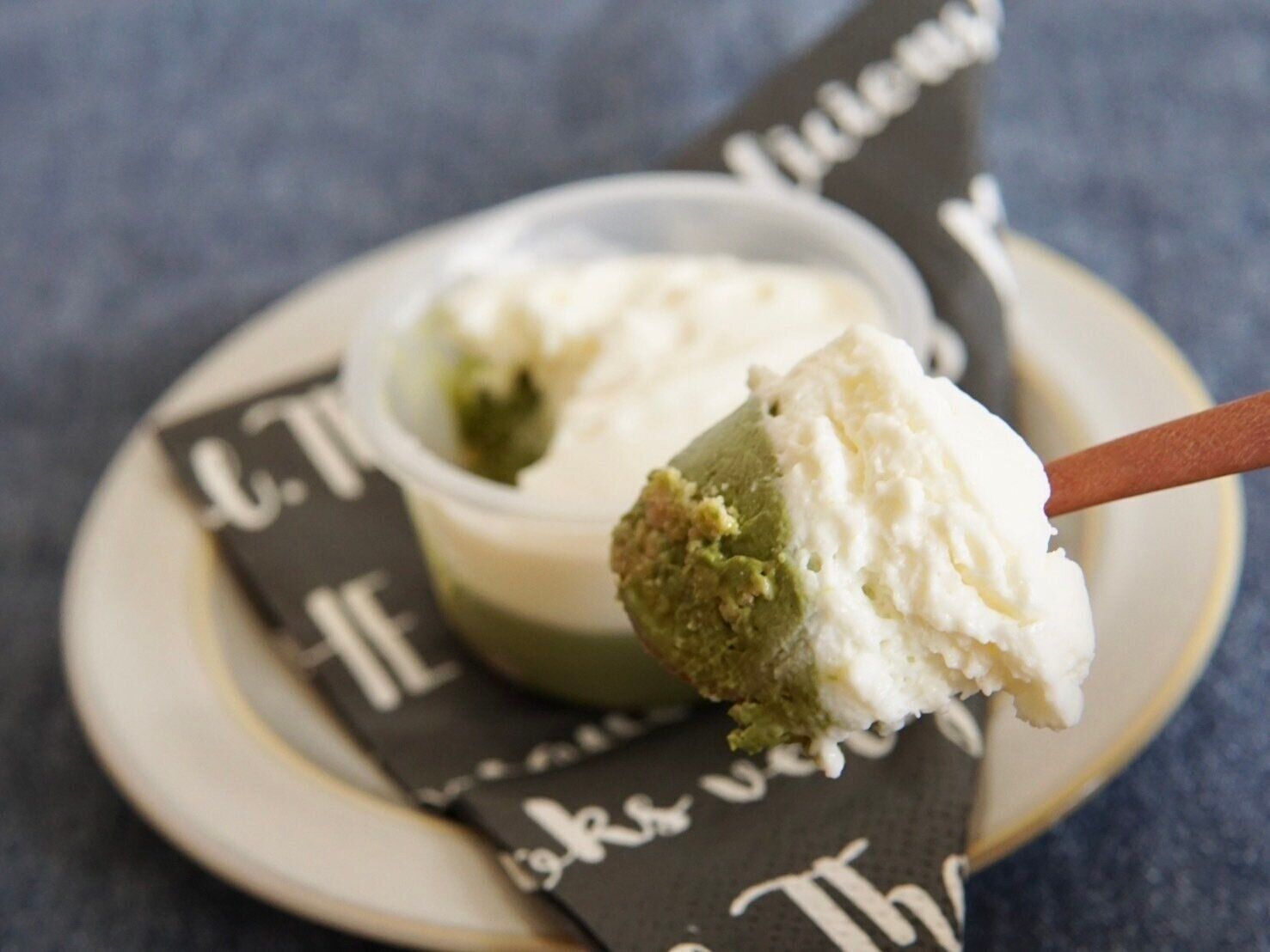 ふわ濃チーズケーキ　抹茶