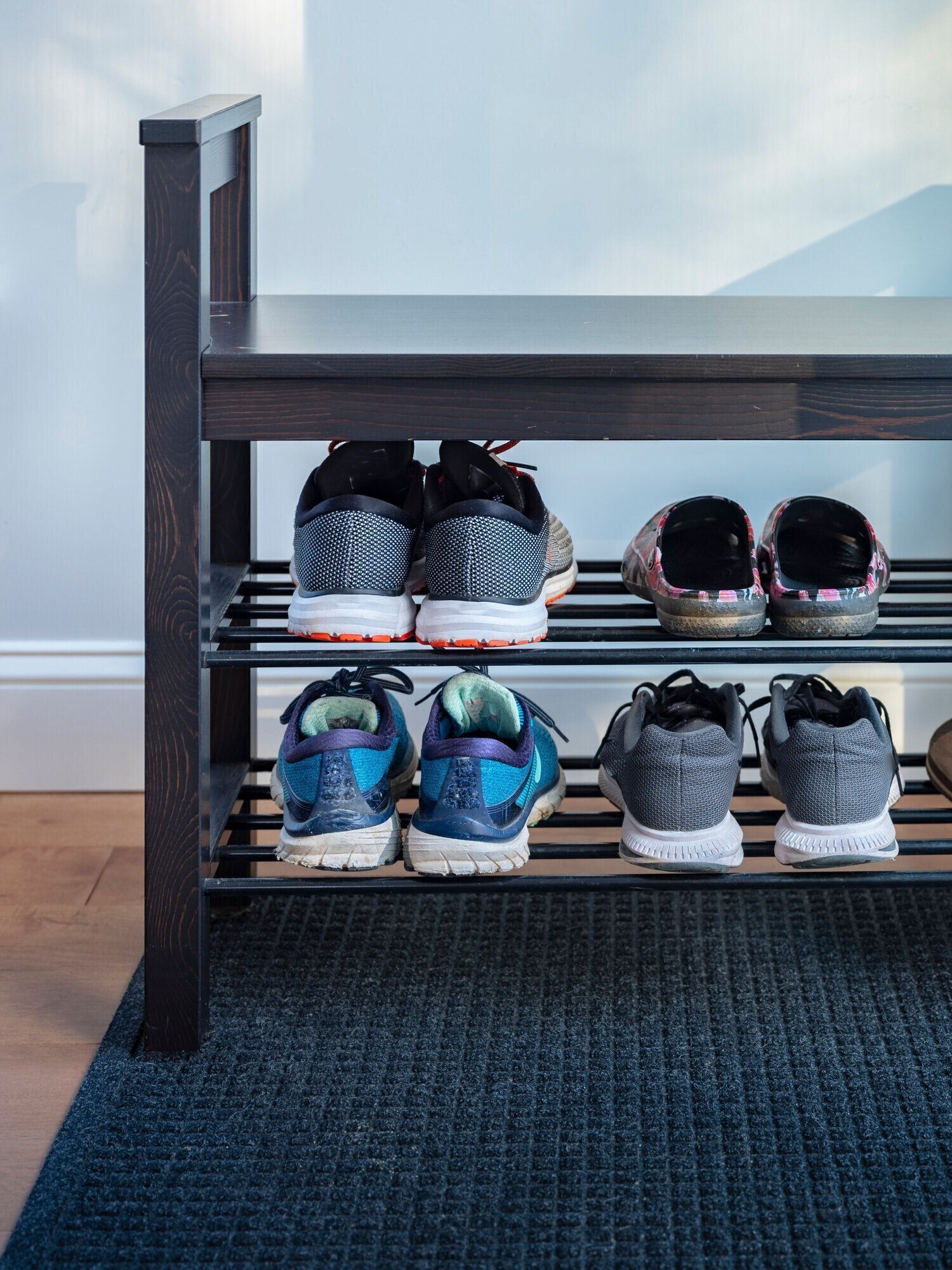 カジュアルシューズ付きシューズラック