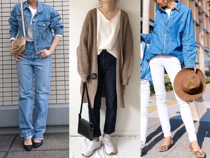 Gu すぐ真似したい アラフォーが一気におしゃれになる 春デニムコーデ5選 サンキュ Gu すぐ真似したい アラフォーが一気におしゃれになる 春デニムコーデ5選 サンキュ