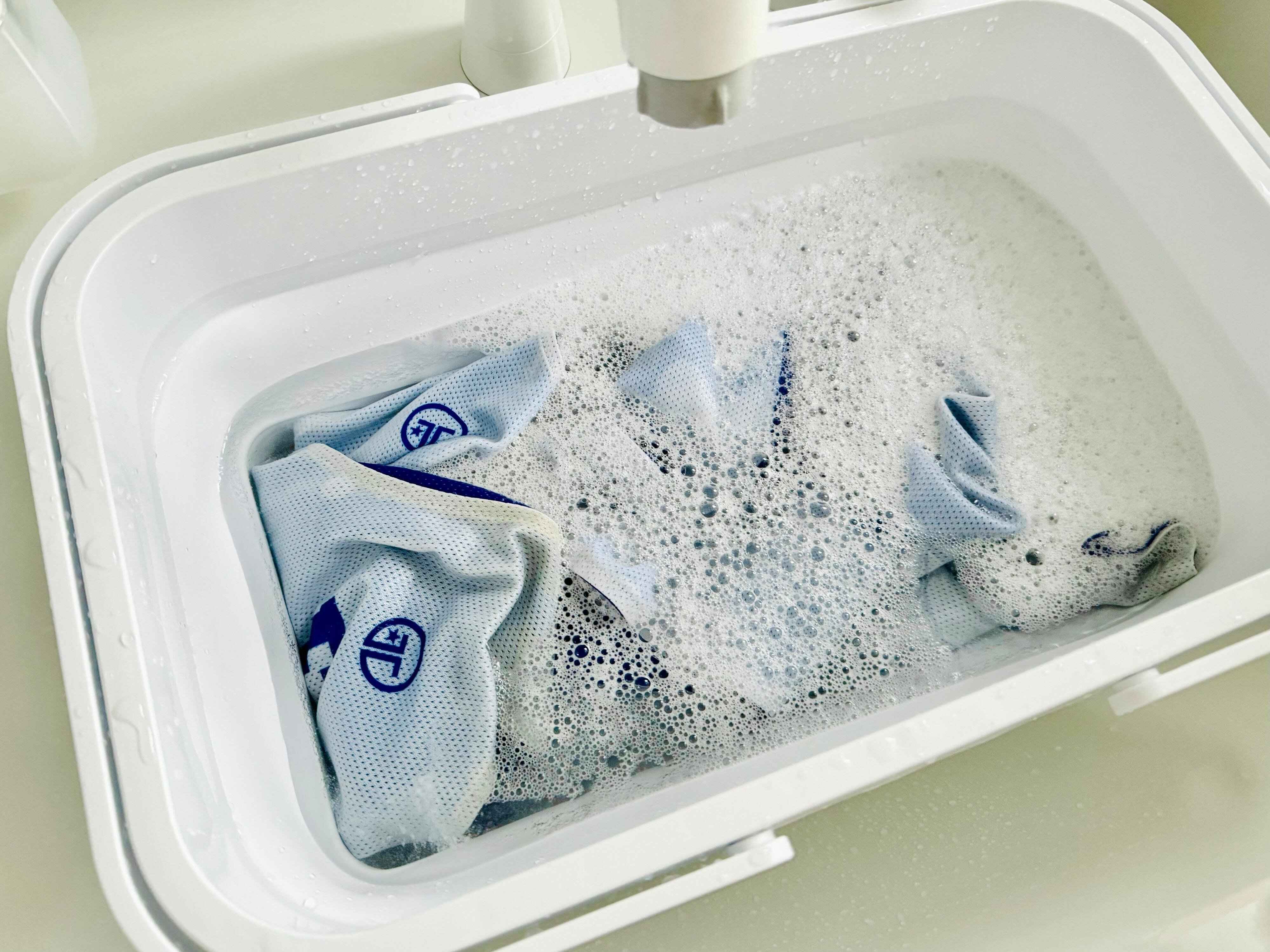 「しまい洗い」お湯でつけおき