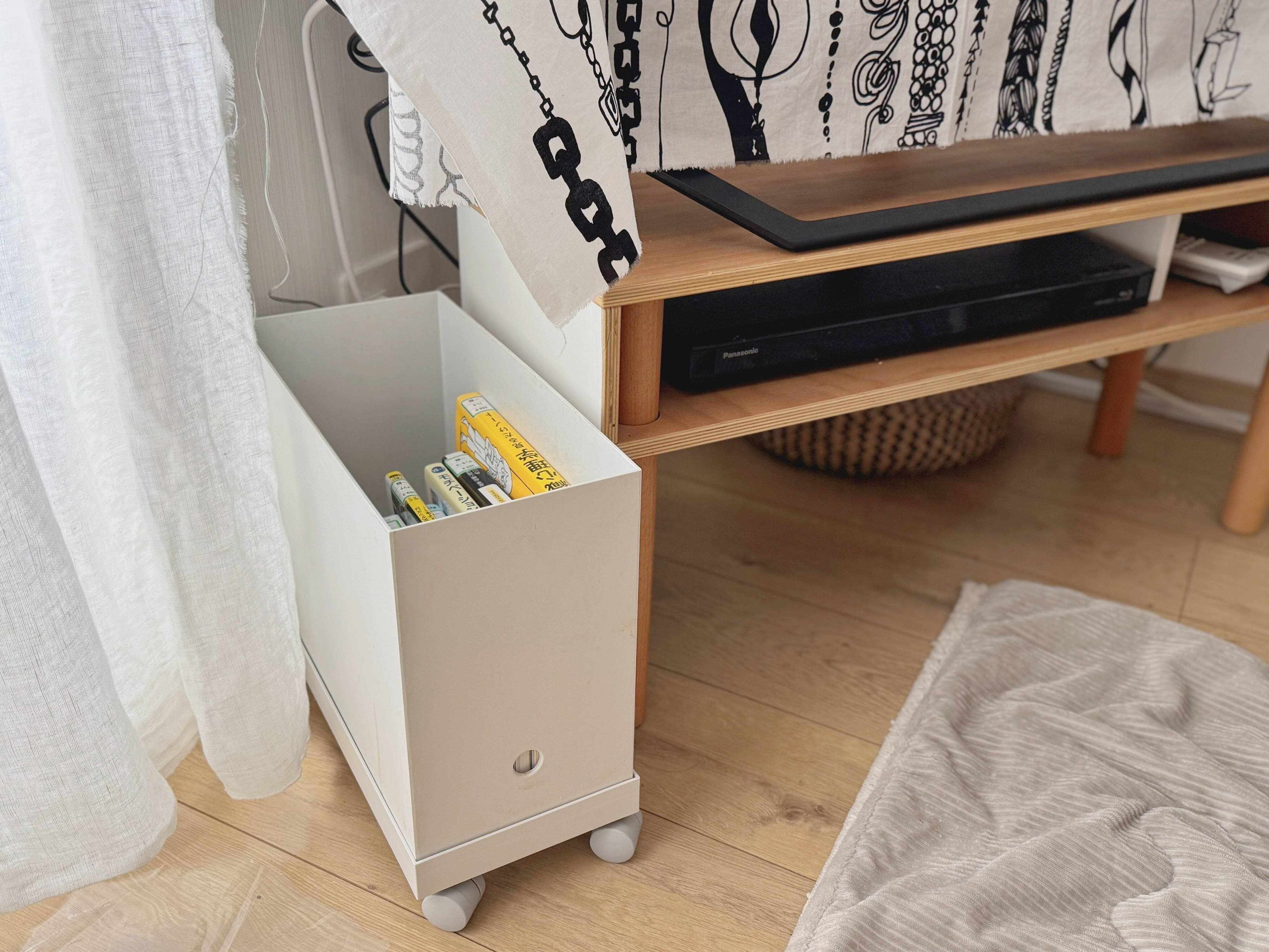 1．ファイルボックス＋フタ＋キャスター