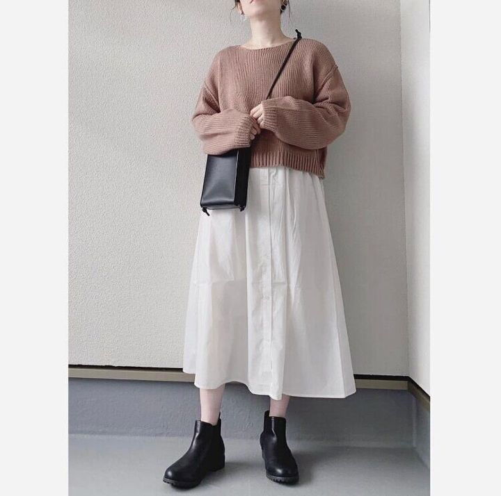 Gu 買い足すなら迷わずコレ チャンキーニットシャツコンビネーションワンピース お手本着まわしコーディネート サンキュ Gu 買い足すなら迷わずコレ チャンキーニットシャツコンビネーションワンピース お手本着まわしコーディネート サンキュ