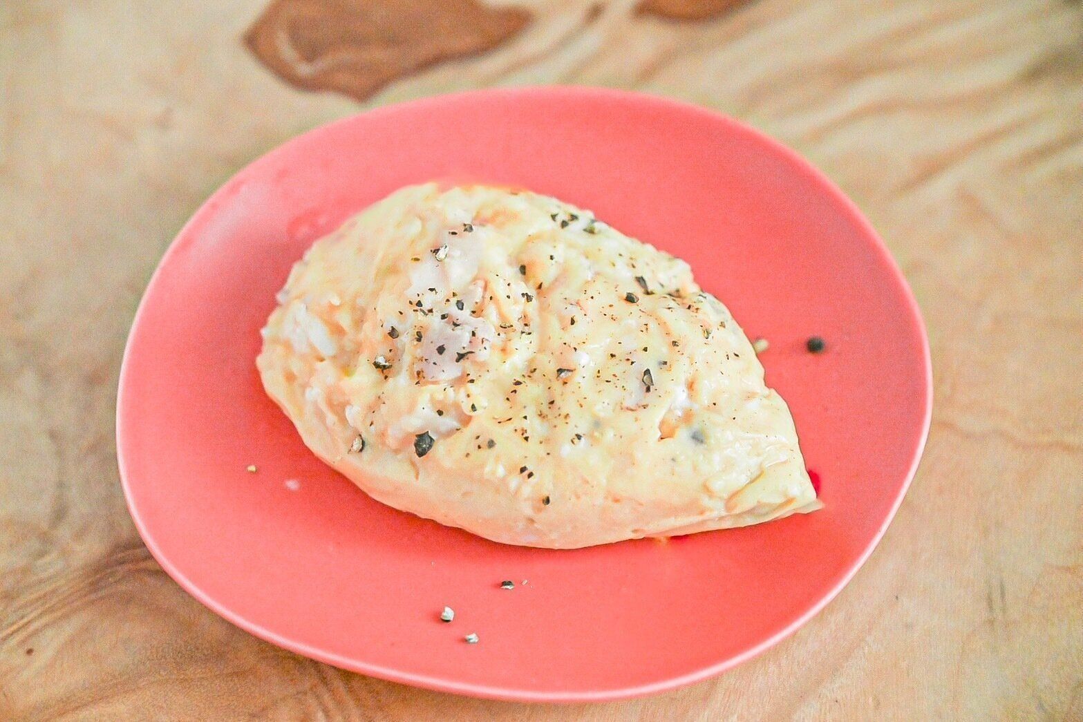 湯煎で作ったオムレツ