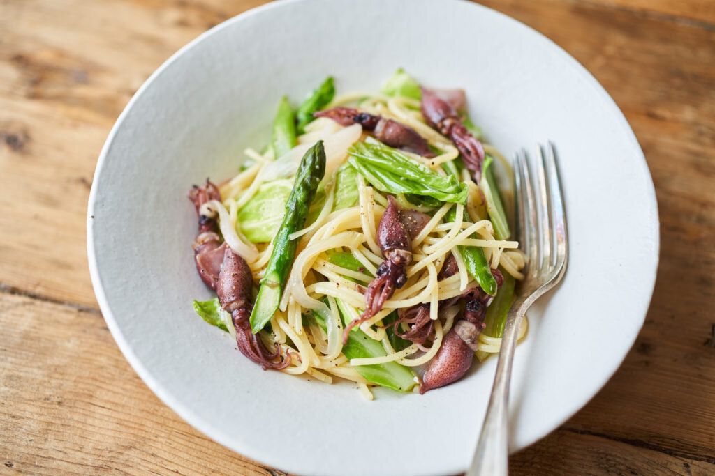 フライパンひとつ！ホタルイカと春野菜のパスタ