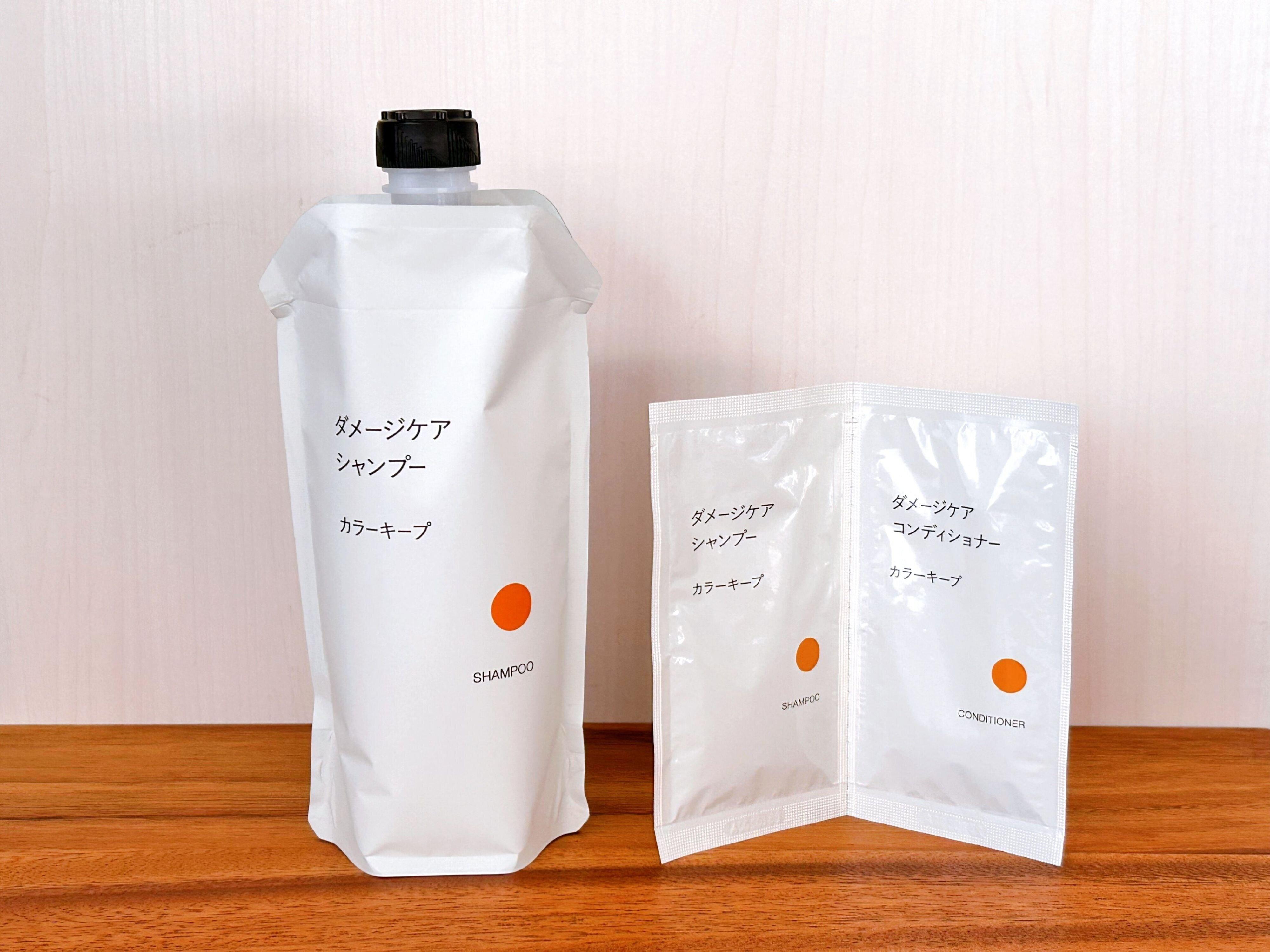 18本　無印良品　カラーキープ　シャンプー＆コンディショナー 無印良品 / ダメージケアシャンプー／コンディショナー カラーキープの