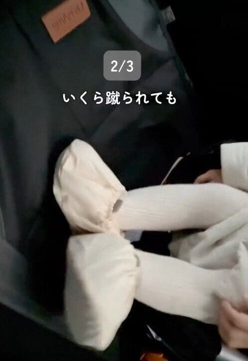 【ダイソー&セリア】いくら蹴られてもシートが汚れる心配なし