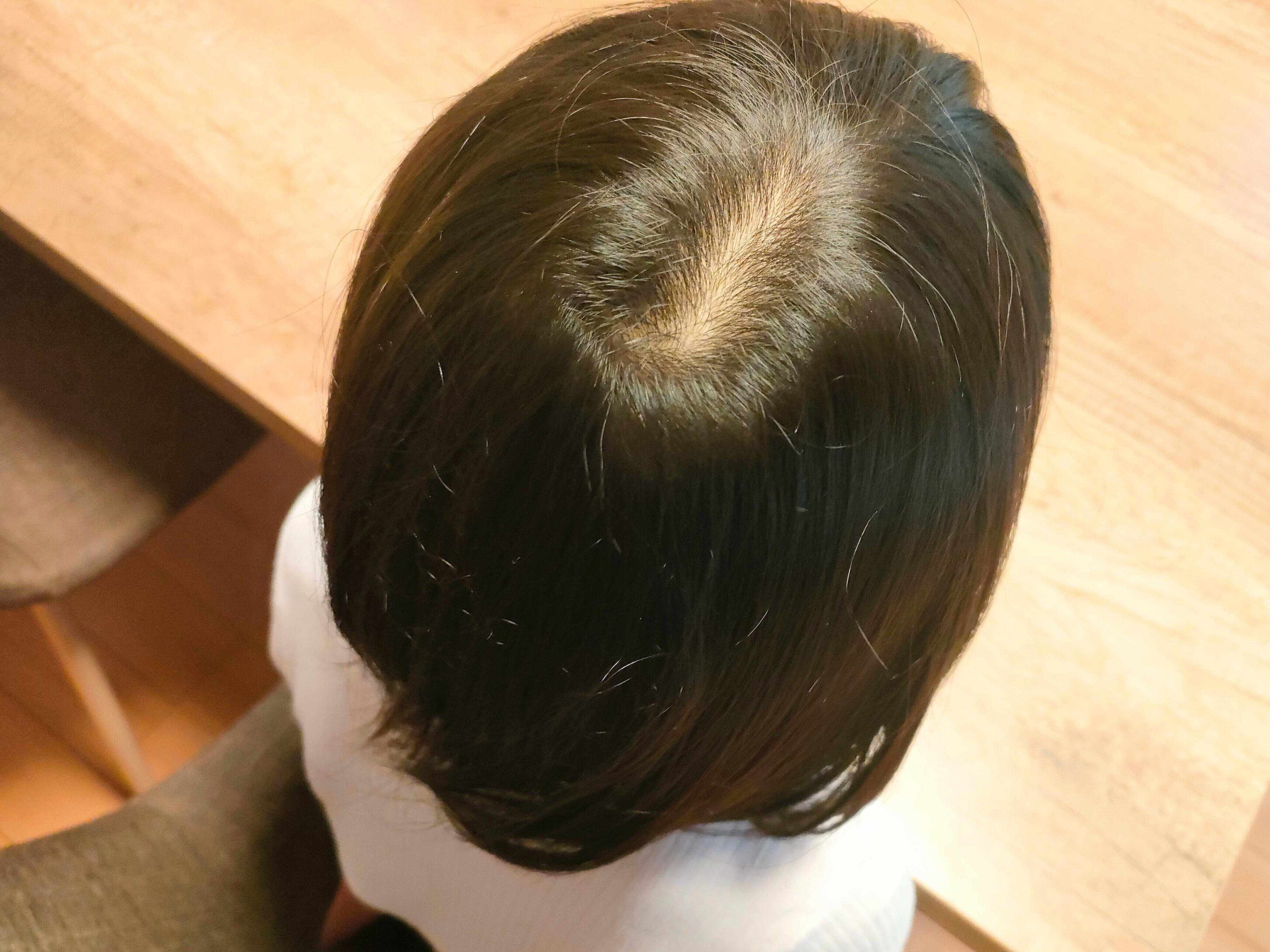 ウェットヘアポイントブラシを使う前の髪の毛の様子