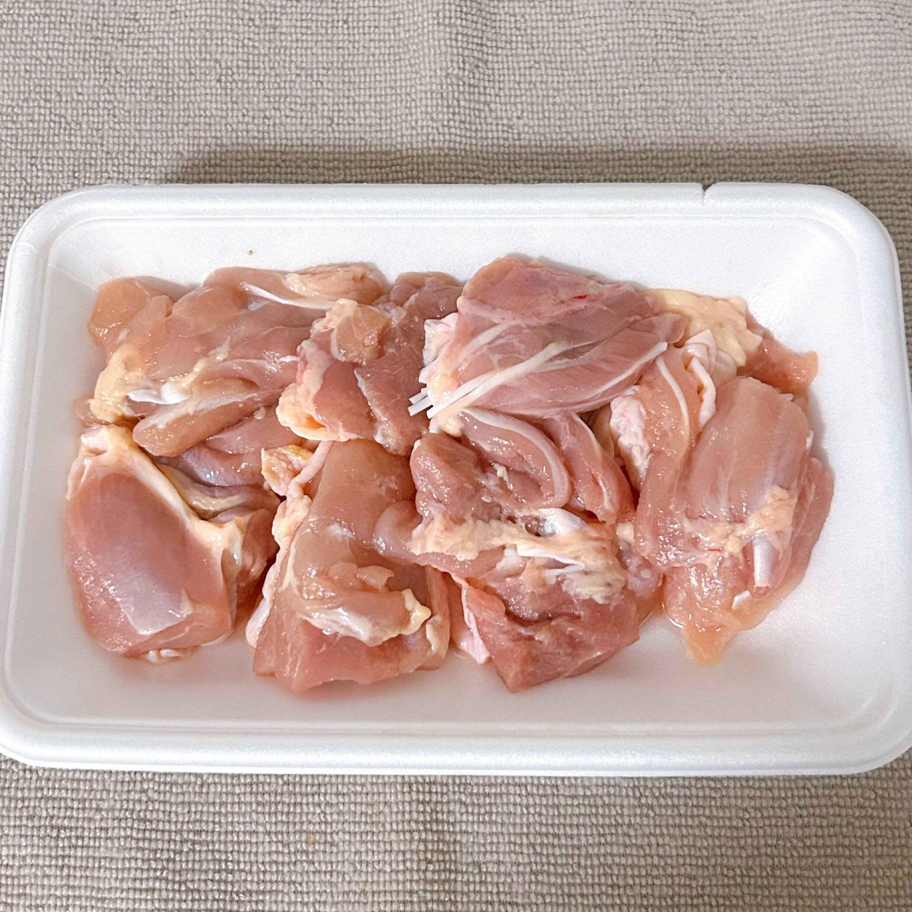 1.材料の下準備（鶏むね肉）