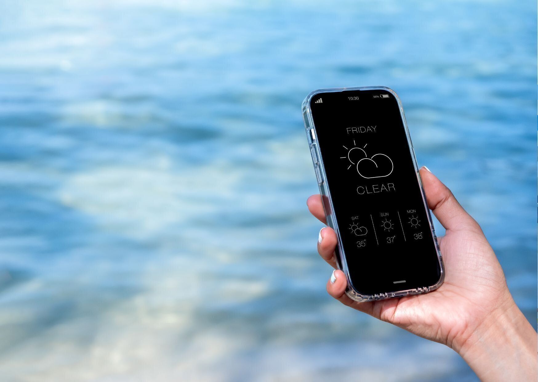 スマホの天気予報