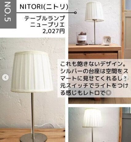 【ニトリ】アンティークなデザインが人気