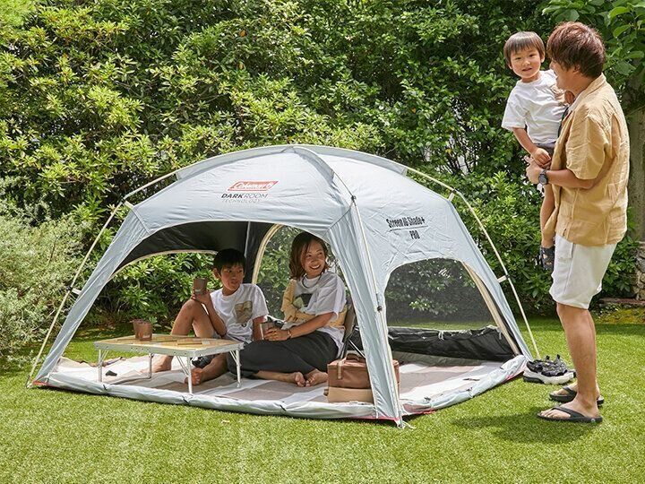 キャンプ初心者に　Coleman　テント　シェード　2つ 夏の外遊びの必需品！子連れファミリーにオススメのテントなど
