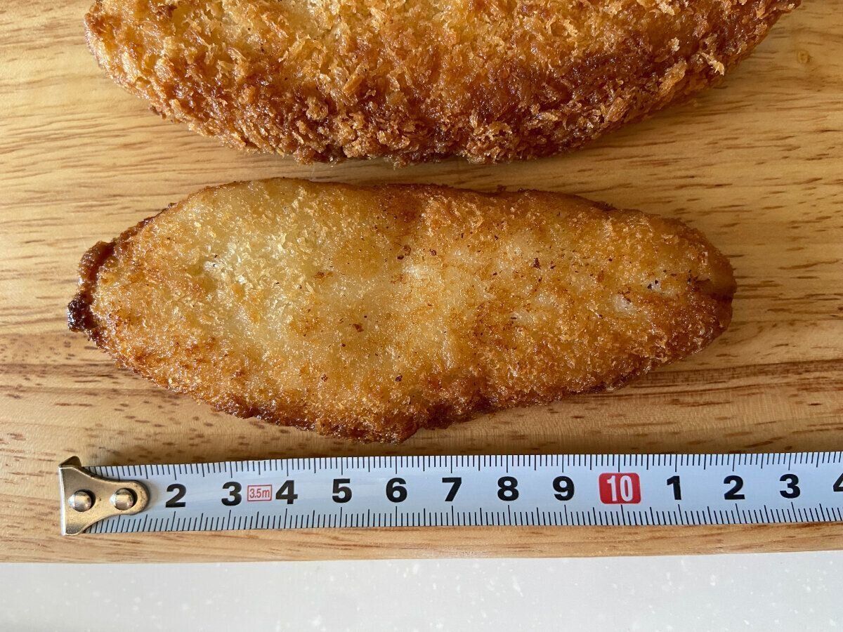 本気の白身フライサイズ