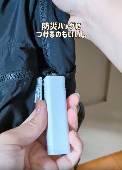 【ダイソー】シンプルデザインなのでバッグにつけても違和感なし