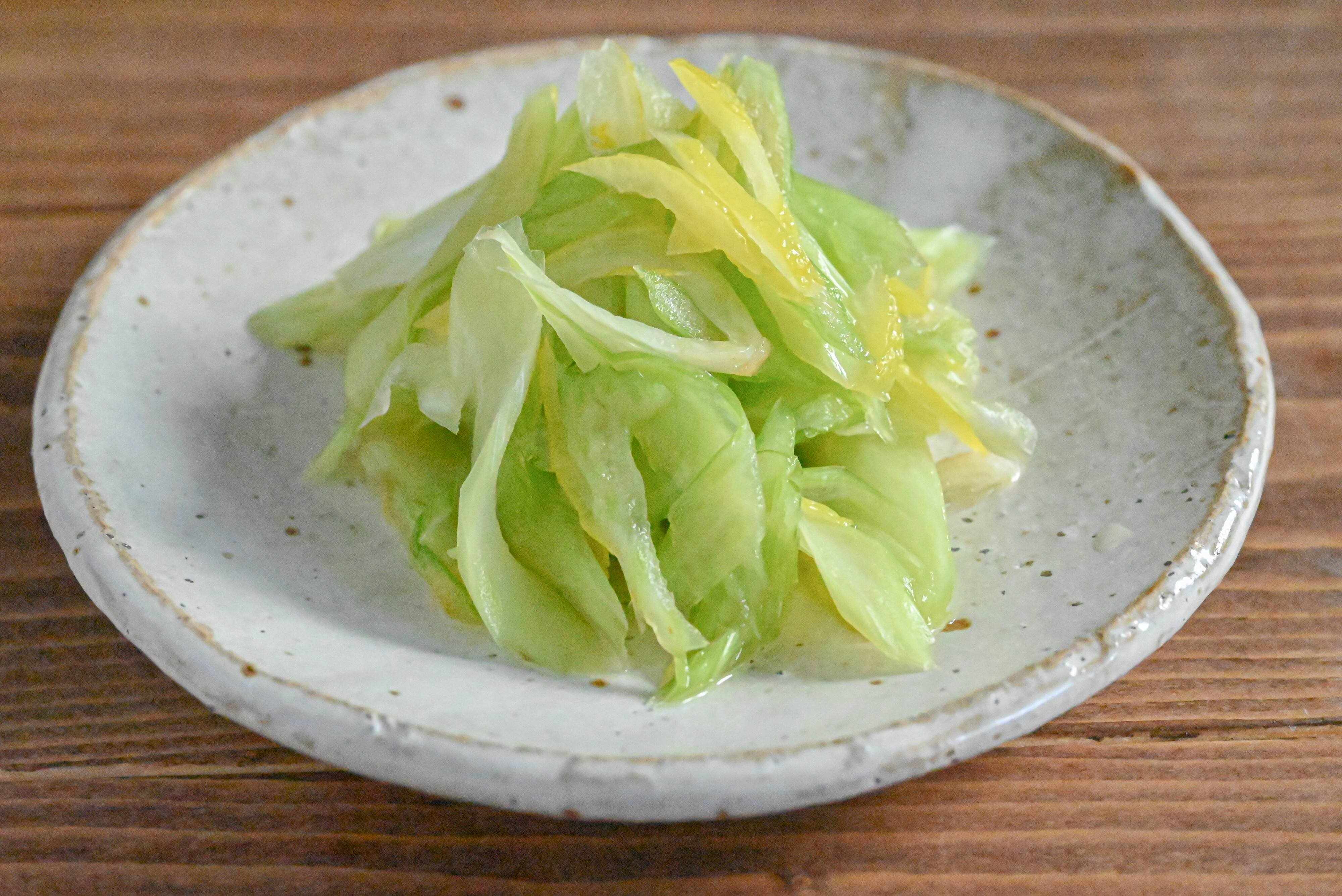 セロリとゆずの即席漬物