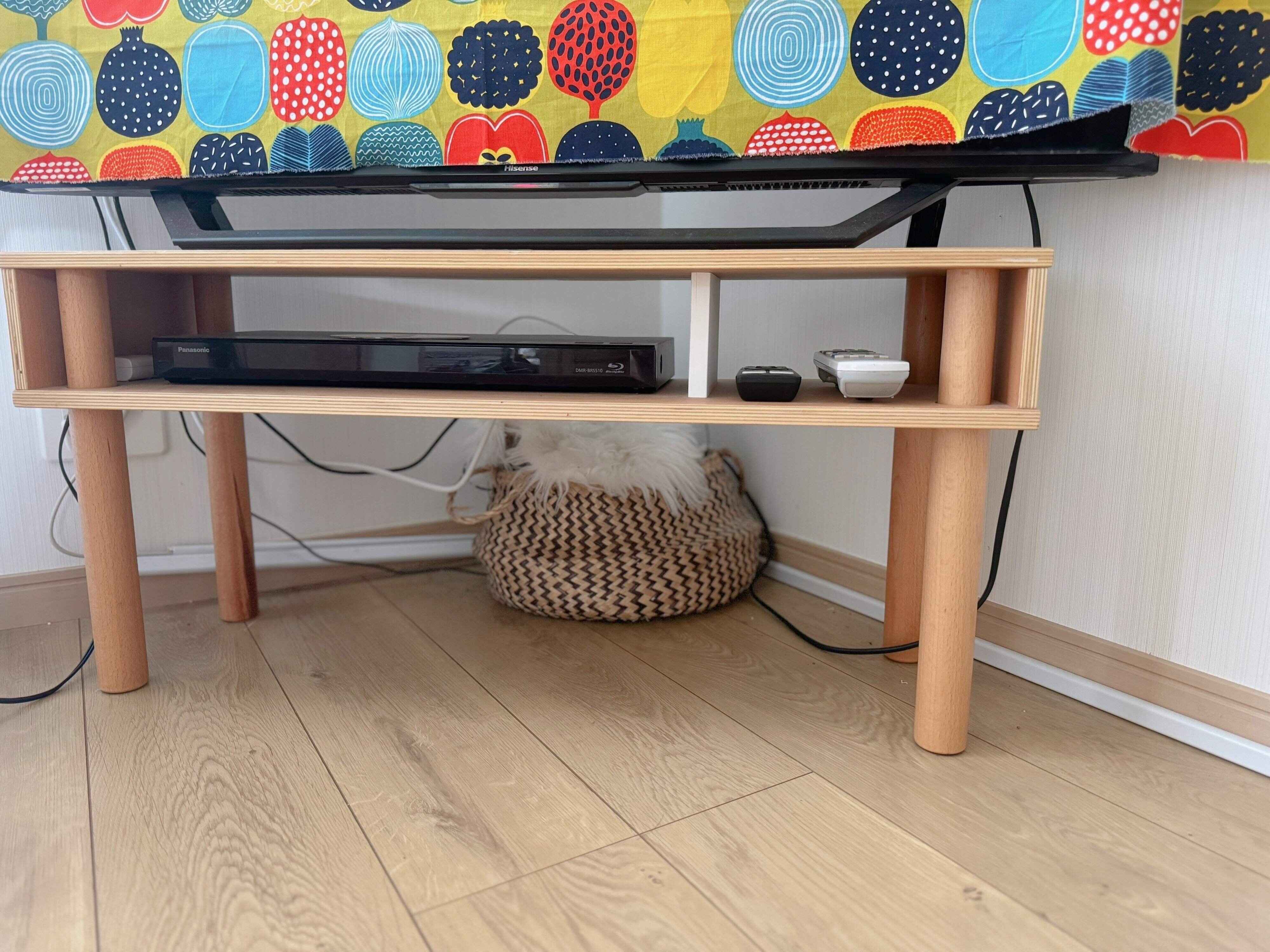 １．固定の配線はカゴにまとめてイン！