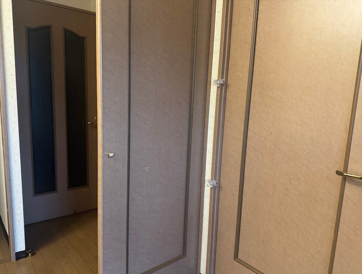 扉がパーティション代わりに