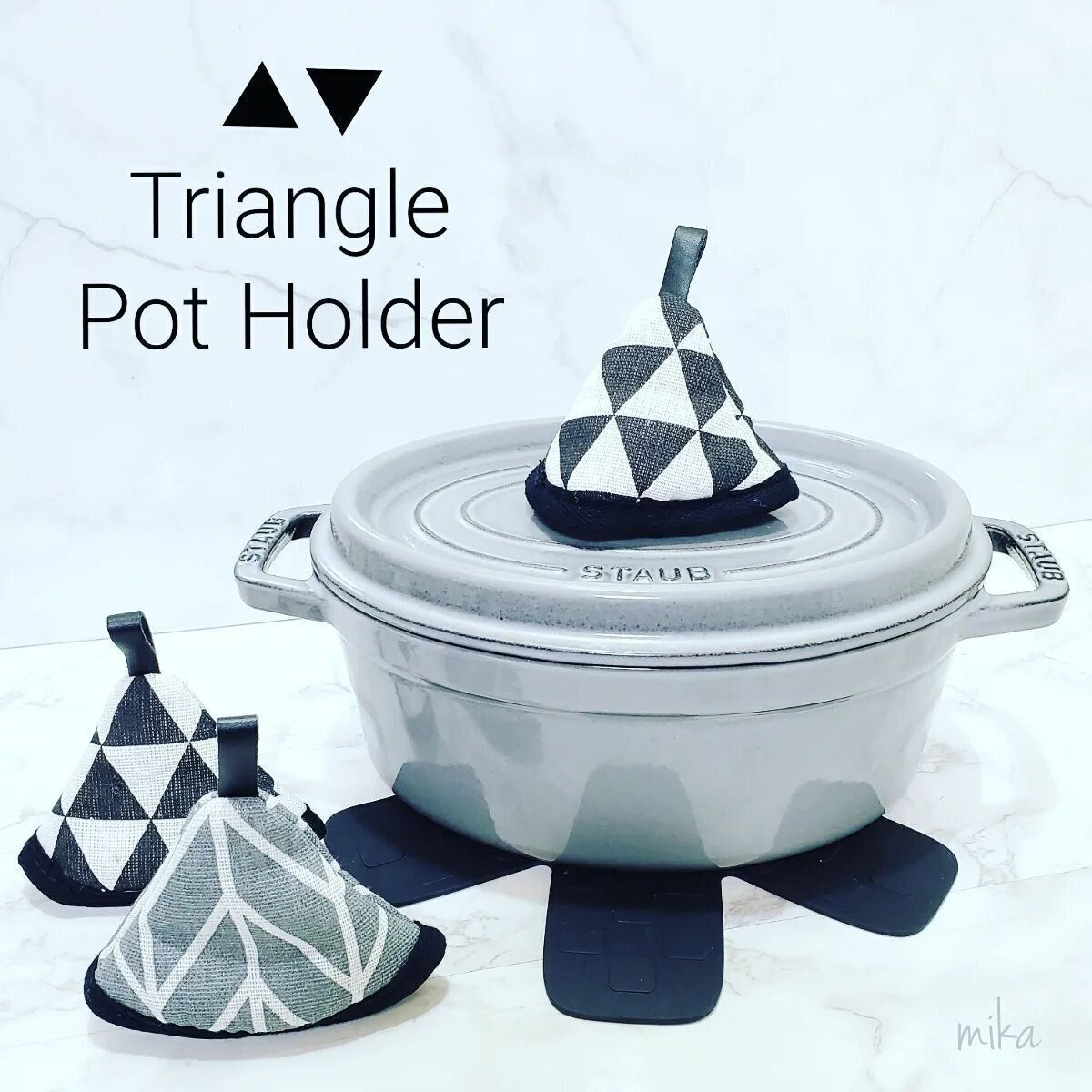 【ダイソー】柄違いで揃えたくなる鍋つかみ