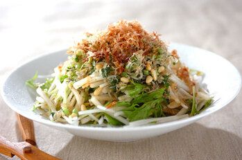 大根と水菜のパリパリじゃこサラダ【大根上部＋大根葉】レシピ