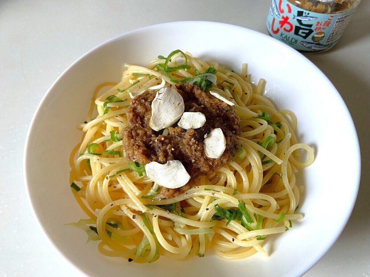 パスタにのせて