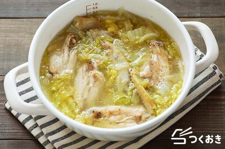 手羽先と白菜のパイタンスープ