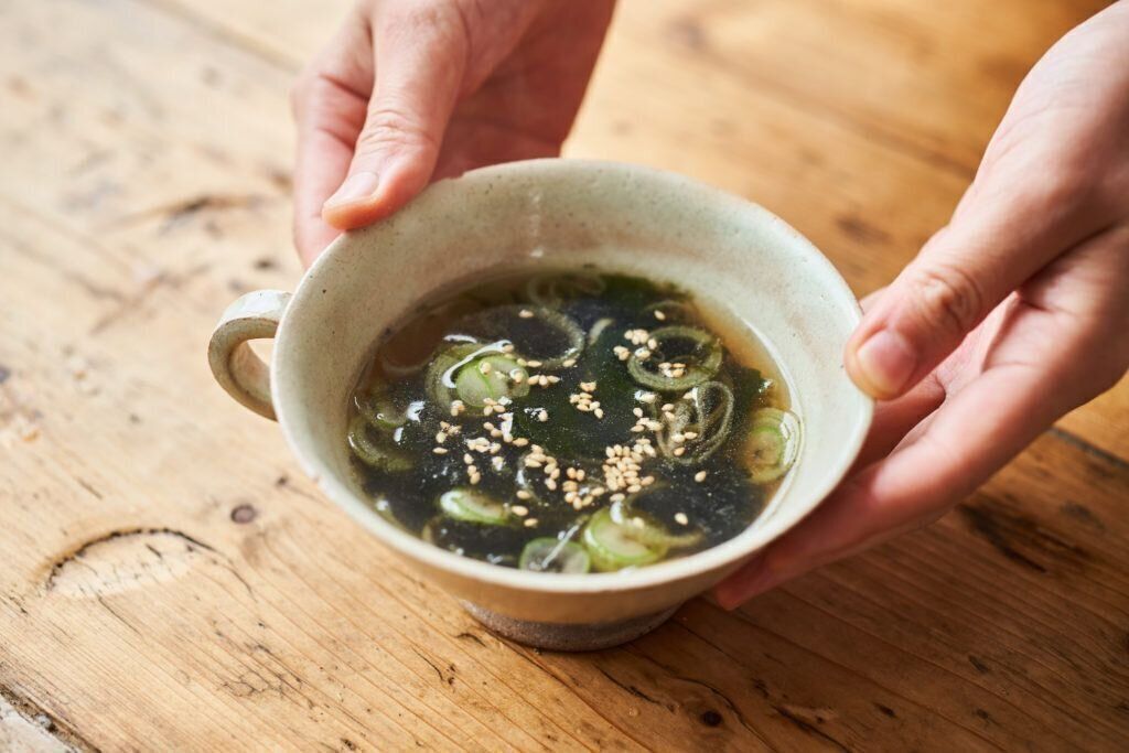 わかめと海苔のスープ