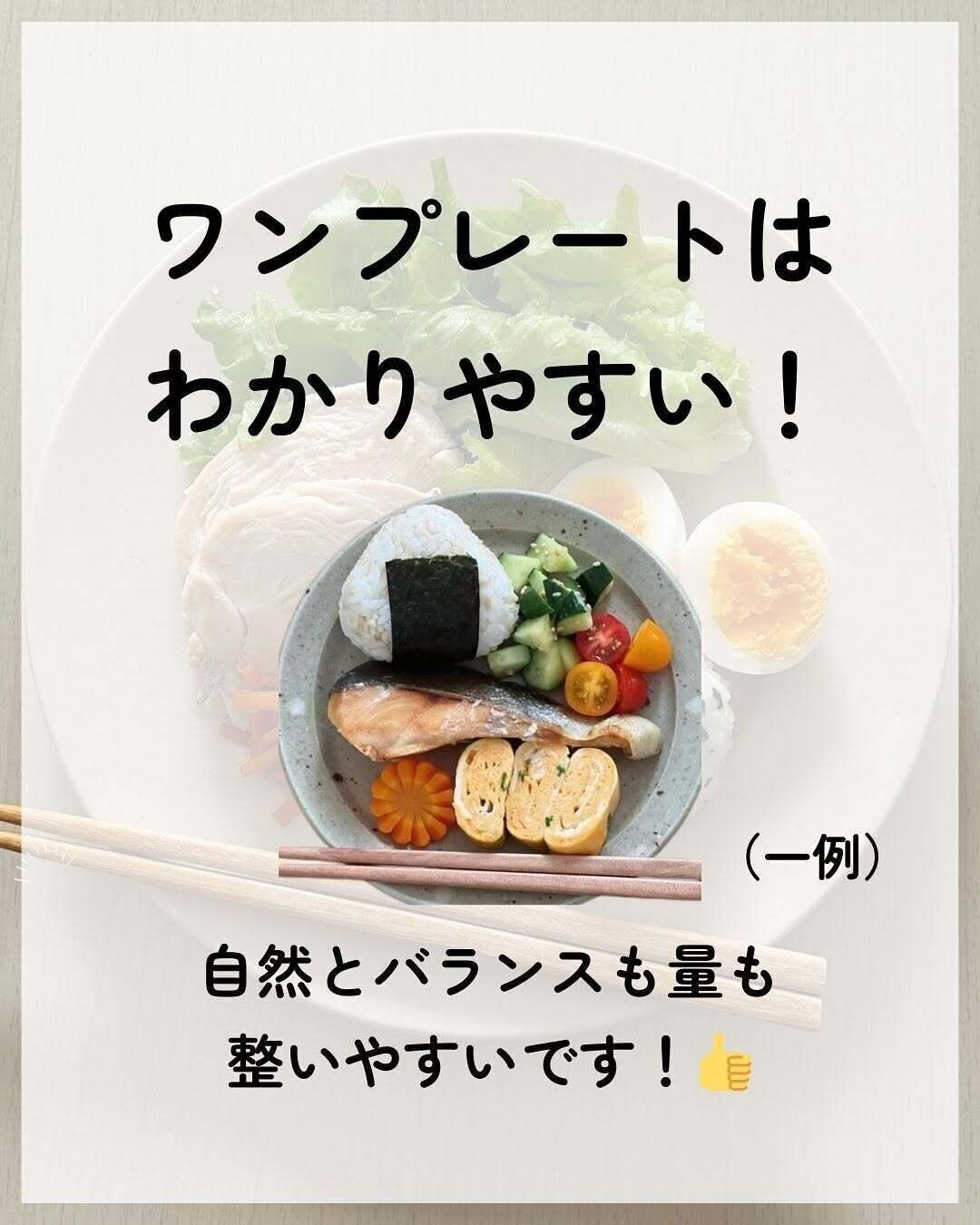 ワンプレートにのせるとわかりやすい