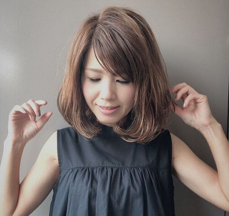 40代の面長な女性に似合う髪形/ヘアスタイル