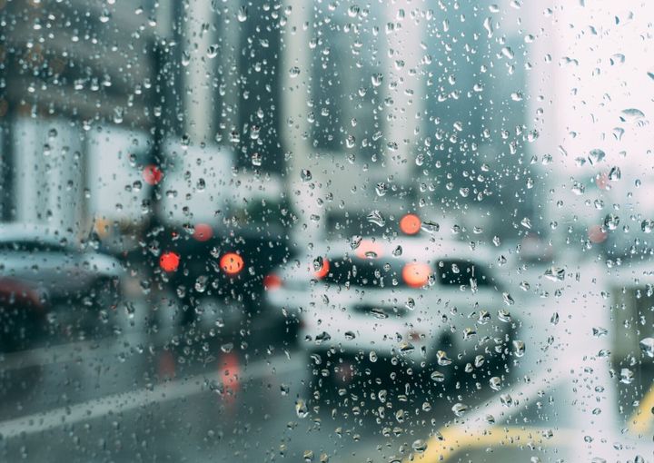 雨の道路