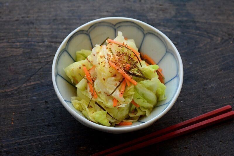 キャベツの浅漬けのレシピ