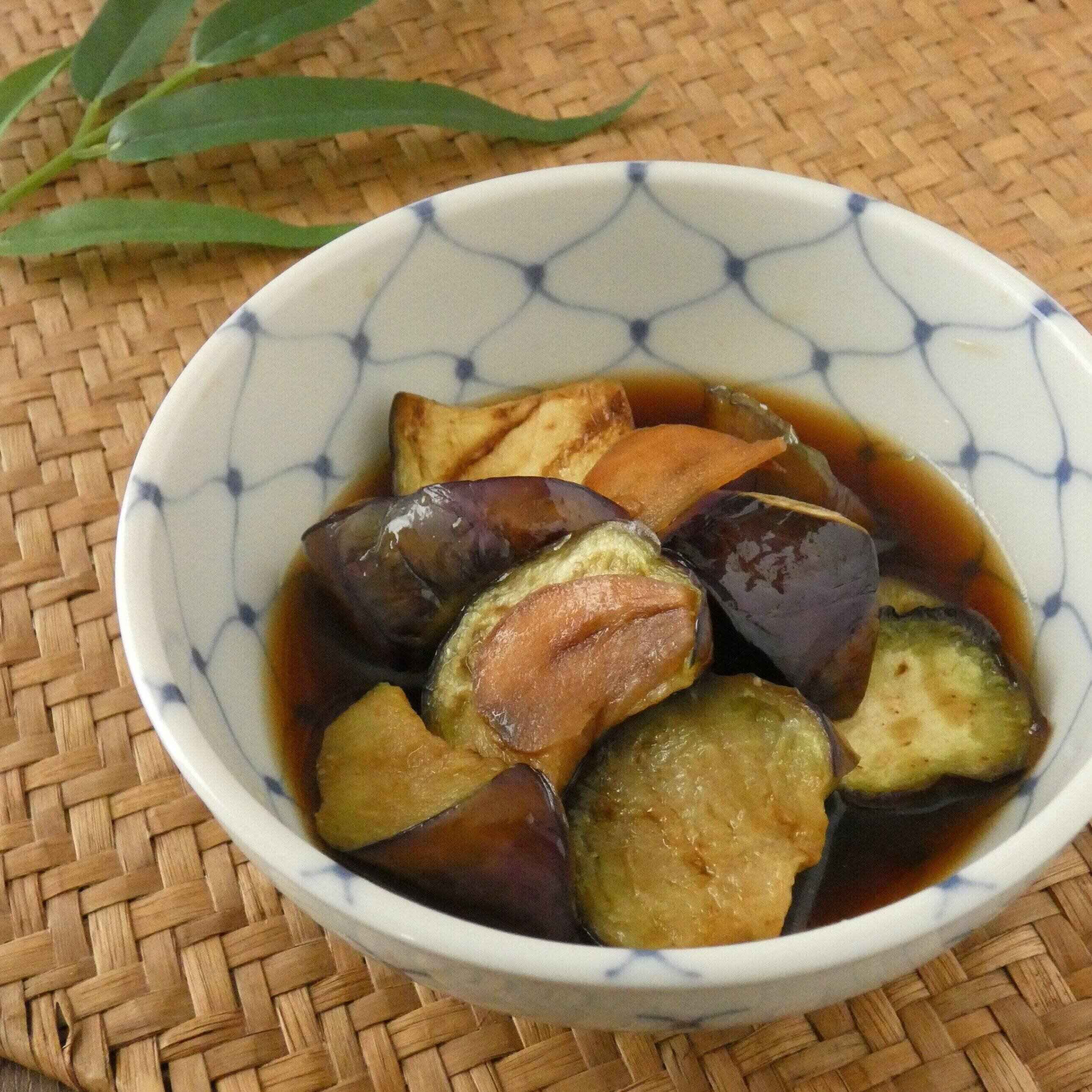 ナスのニンニクめんつゆ漬け