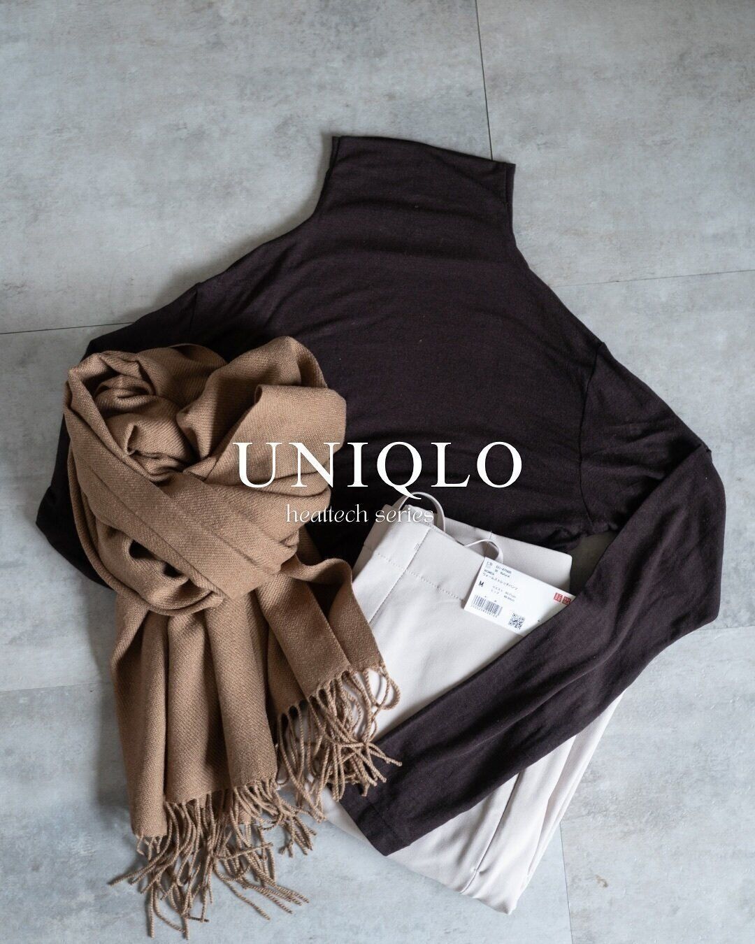 【ユニクロ】30代40代必見！寒波に備えた「首元ポカポカ」アイテム＆コーデ