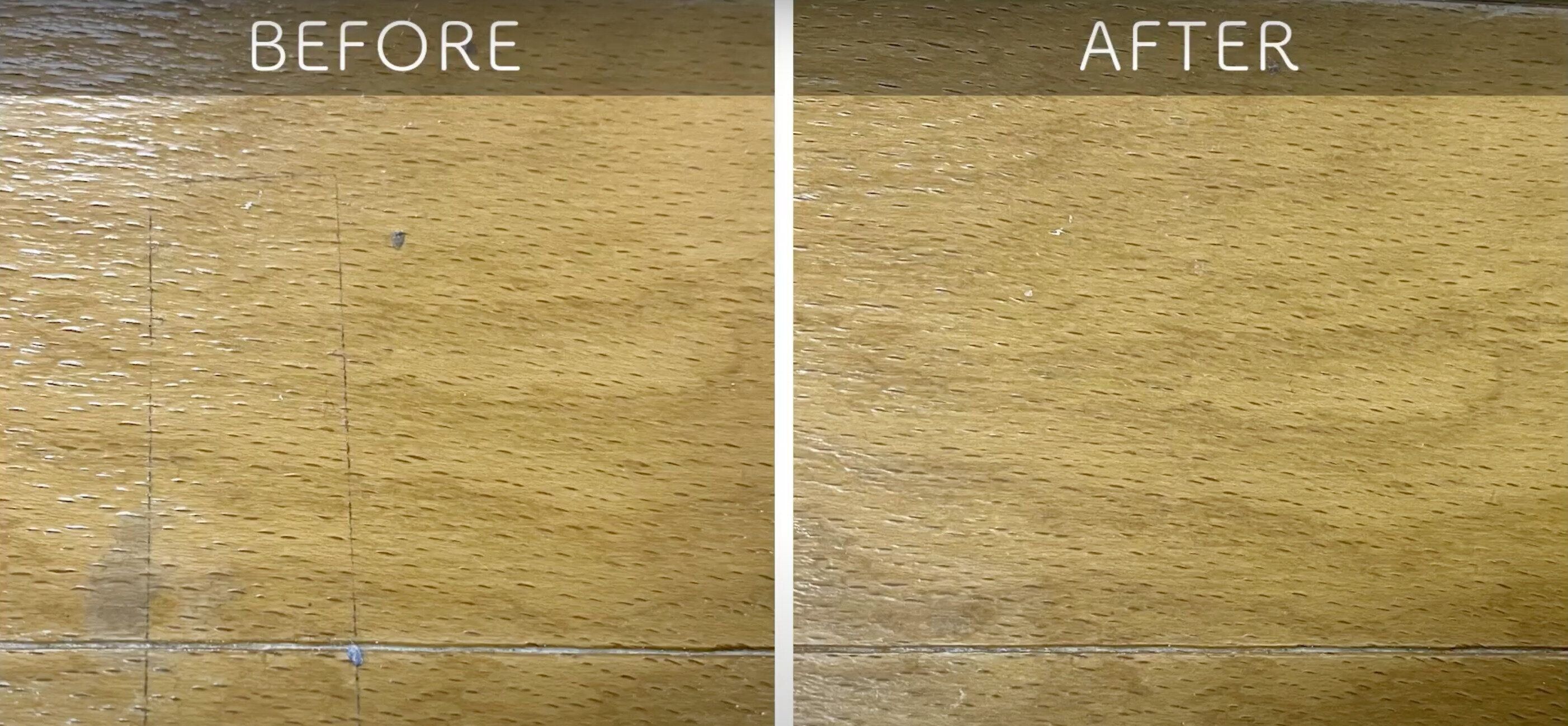 床掃除のビフォーアフター